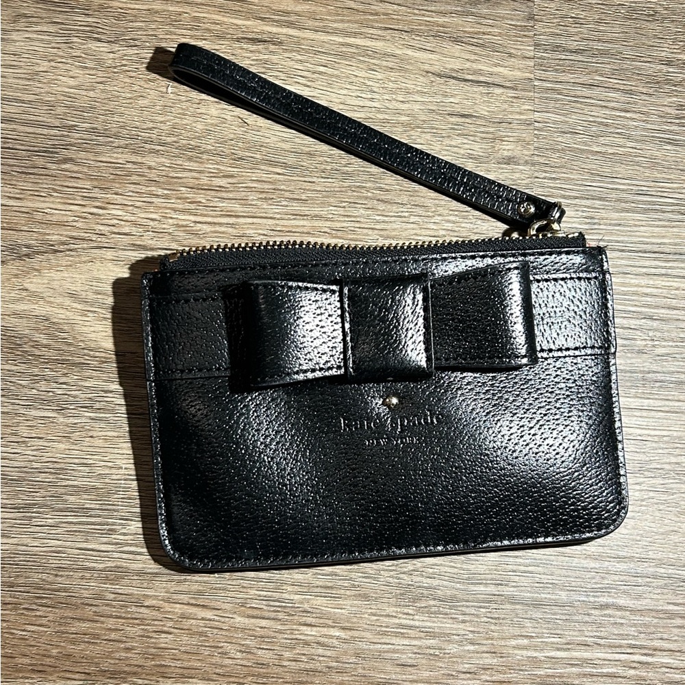 Small black Kate Spade wristlet